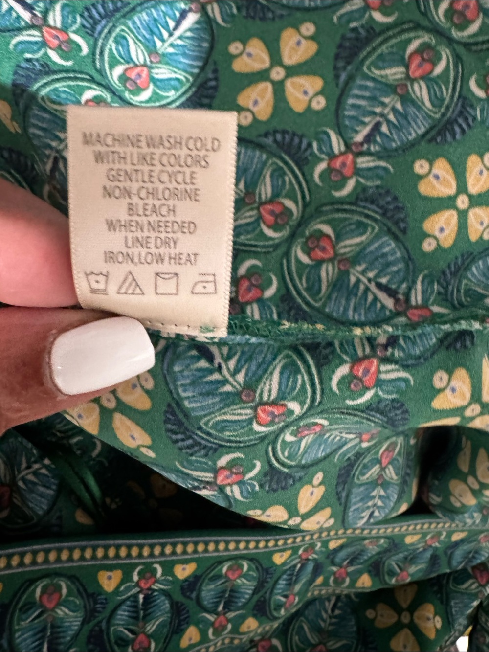 Max Studio Kimono Green Floral Wide-Leg Pants Set - Picture 11 of 11